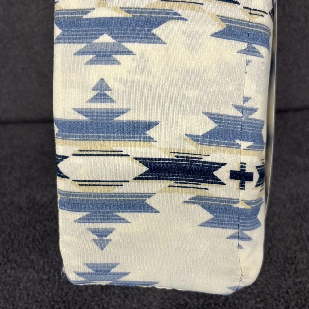 Pendleton QUEEN Sheet Set Cooling Technology Moonlit Mesa Blue Ivory Aztec‎
